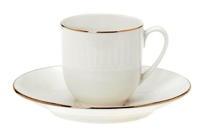 Σετ 6τμχ Φλυτζάνια Καφέ Πορσελάνης 120ml Savoi Ivory CRYSPO TRIO 03.100.17 (Υλικό: Πορσελάνη, Χρώμα: Ιβουάρ) - CRYSPO TRIO - 03.100.17